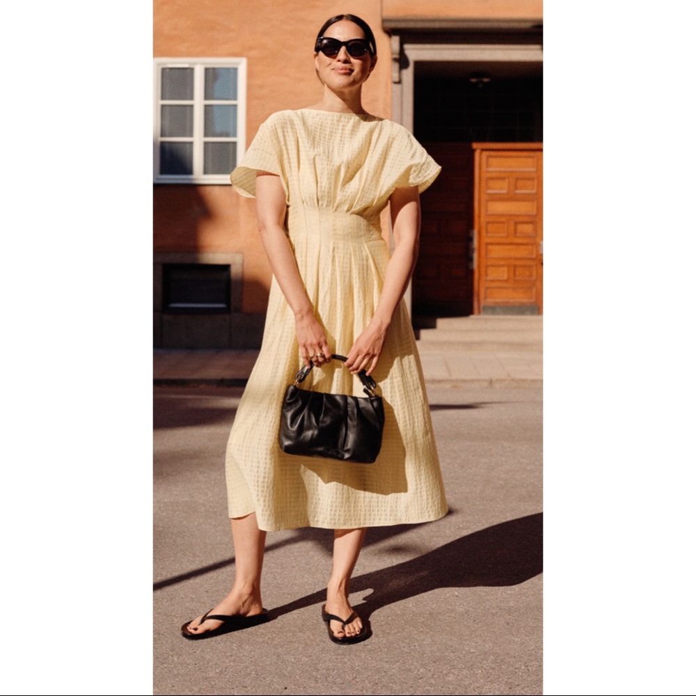 & Other Stories ~Gathered Waistline MIDI Dress (NWT)